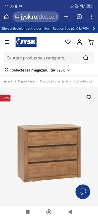 Comoda 3 sertare JISK