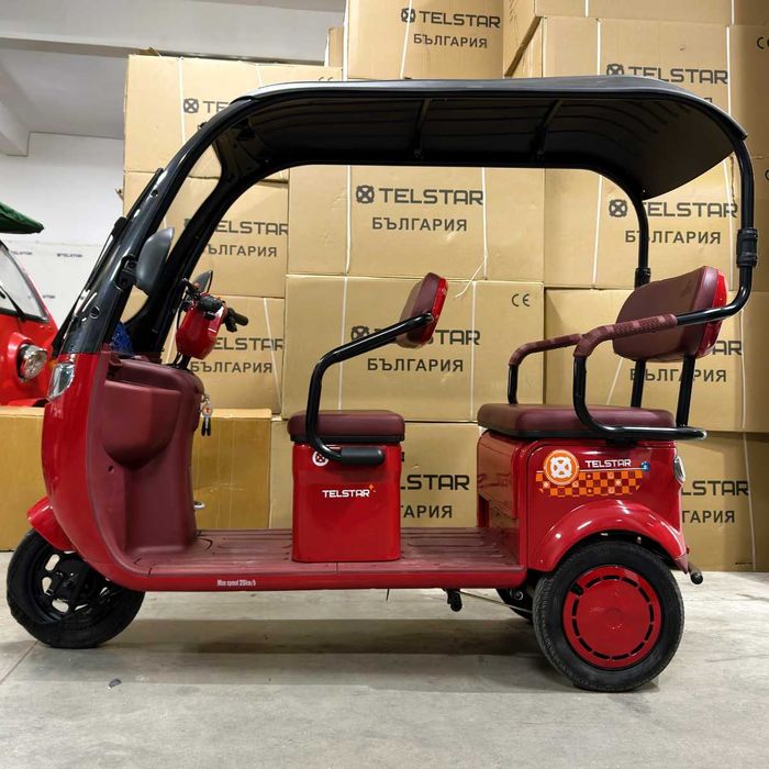 Триместна електрическа триколка 005 ROOF 2500W 23Ah с двоен фар