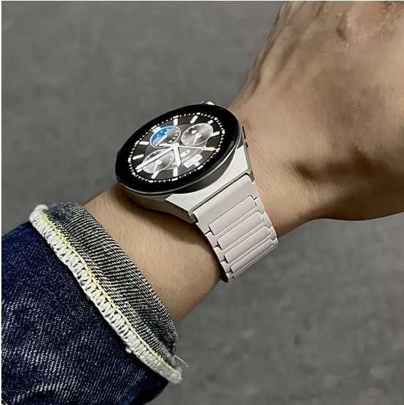 Curea silicon+Metal Huawei GT,GT2,GT3,GT4,GT5(46mm) 22mm modelul 1