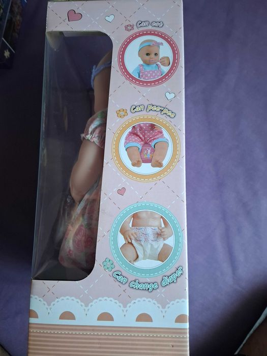 Warm Baby - Пишкаща кукла-бебе с пелена и гърне