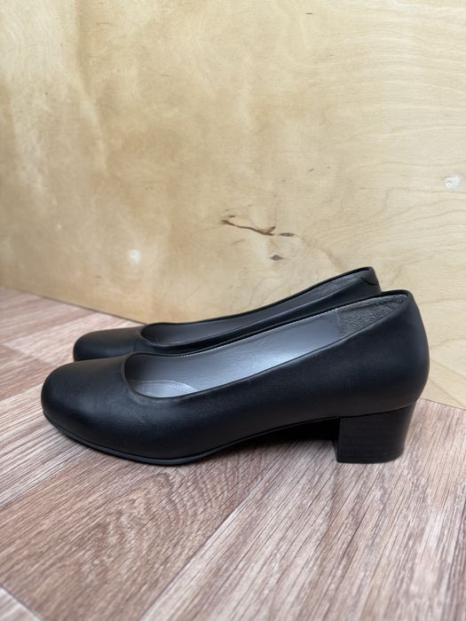 Туфли кожаные черные