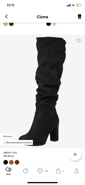 Cizme dama piele ecologica