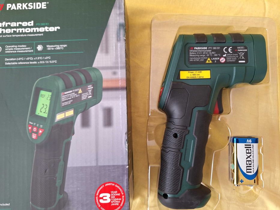 Termometru pistol digital cu infraroșu cu laser