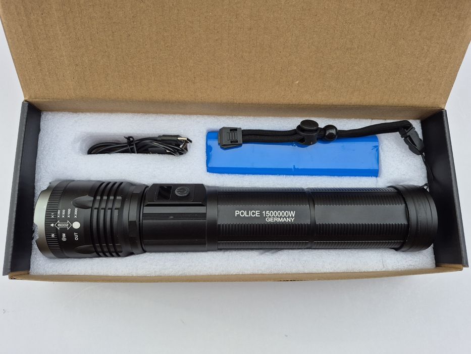 Мощен лазерен фенер POLICE BX-SP37,FLASH LIGHT,2000m