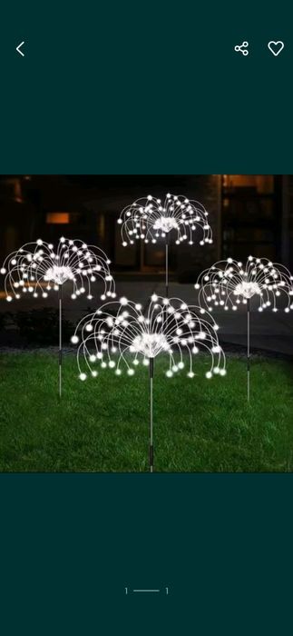 2 бр.Градински декор- ЛЕД лампа