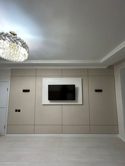 Установка бамбуковых панелей