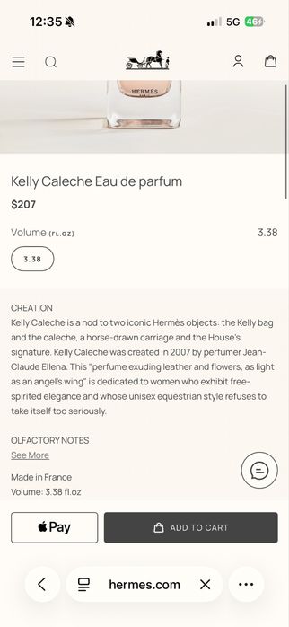 HERMÈS Kelly Calèche – оригинален, 100ml, нов