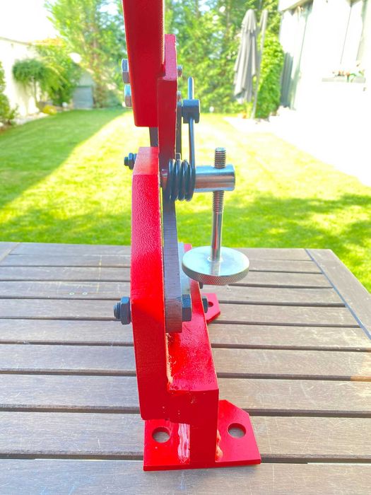 Ghilotină foarfecă de tablă manuală Kraft&Dele HS-5 100mm KD1588 ca nouă