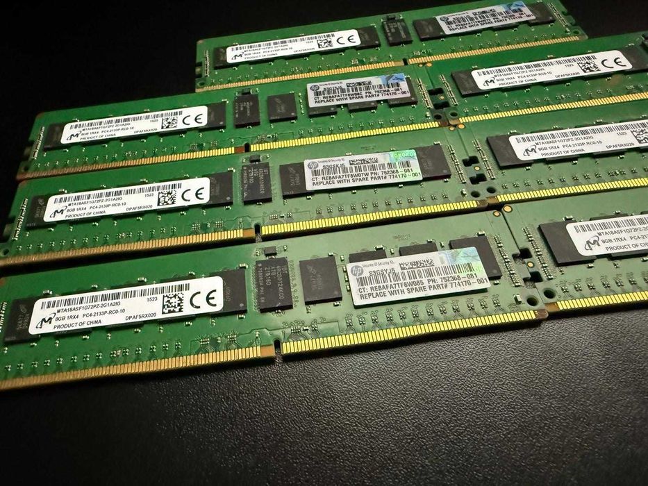 Set 56GB RAM Server (7 x 8GB) DDR4-2133P ECC RDIMM 1Rx4