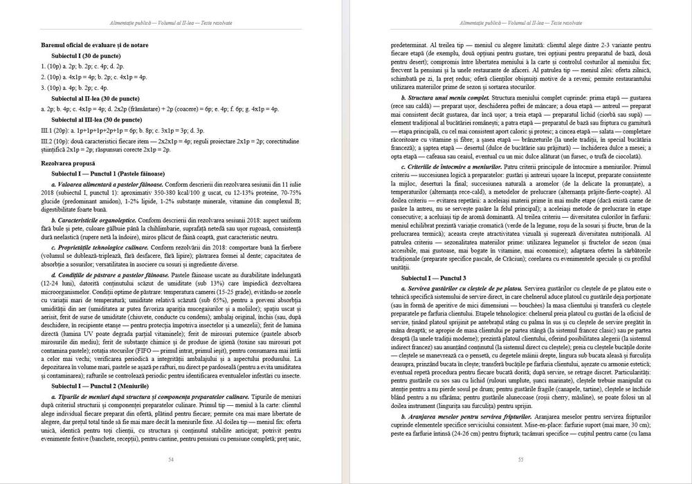 Disciplina ALIMENTATIE PUBLICA - pentru concursul national de titularizare si pentru examenul de definitivare in invatamant TEORIE + TESTE