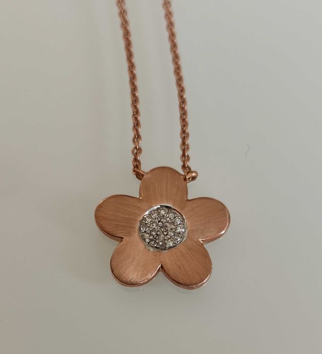 Colier aur 14k cu diamante 0,06ct