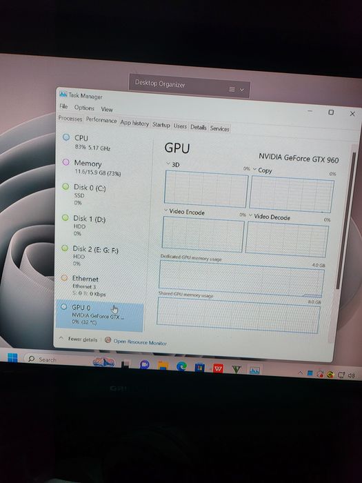 Vand placa video nvidia 960 ti 4gb