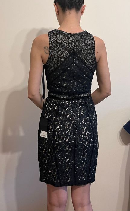 Rochie scurta, eleganta cu dantela, XS