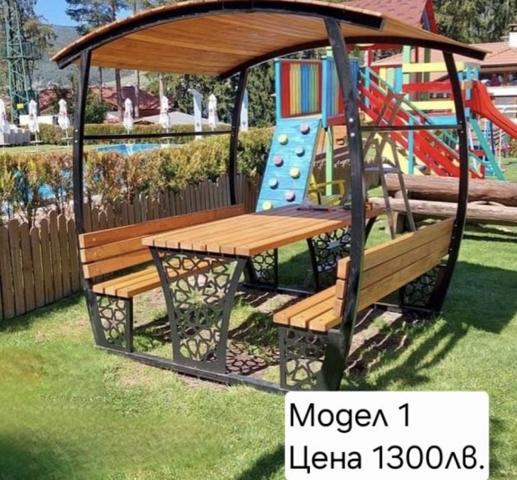 Дървени беседки - 3 модела