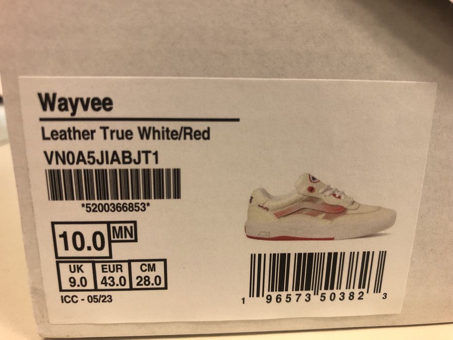 VANS PopCush естествена кожа, скейтърски обувки