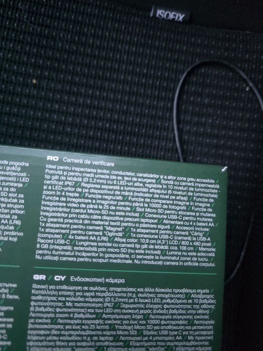 Camera endoscopica Parkside-Noua-Garantie