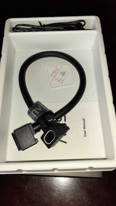 Захранващ 8PIN GPU Extension ARGB 90 градуса за GIGABYTE Radeon RX 9070 XT GAMING - 3 броя