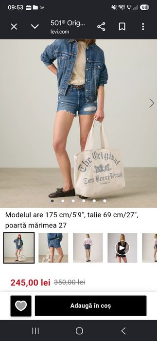 Blugi scurti Levi's