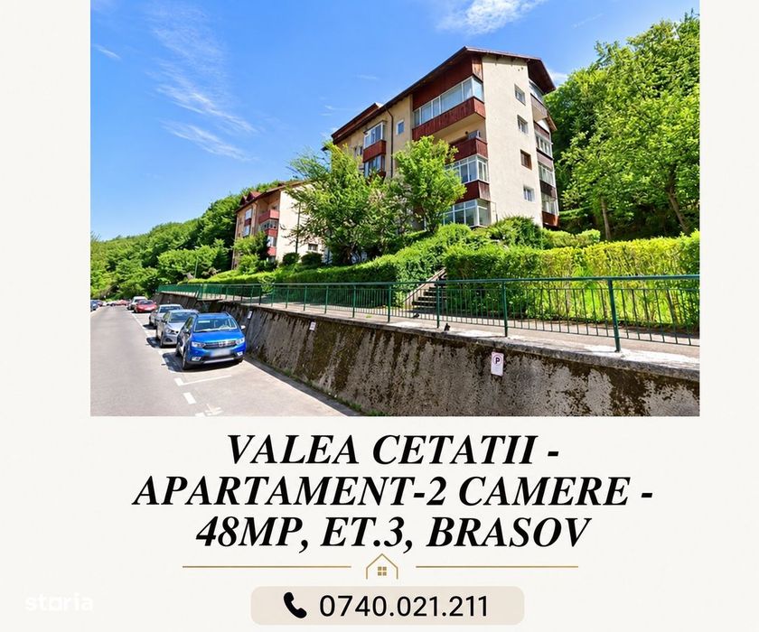 Valea Cetatii - Apartament-2 camere - 48mp, Et.3, Brasov