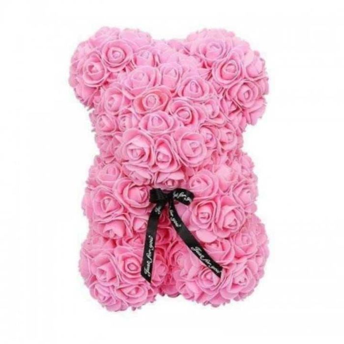Мече от рози BG Rose Bear, 20см 25см 40 см с кутия