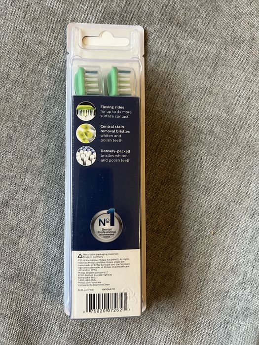 Глави за звукова четка за зъби Рhilips Sonicare W3- 4 бр. черни