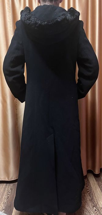 Palton lung marime s lana 70%