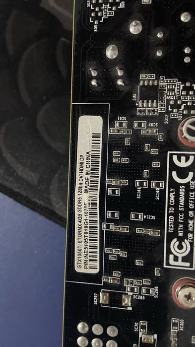 Gtx 1050ti stormx 4gb