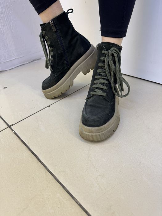 Деми ботинки натуральная замша