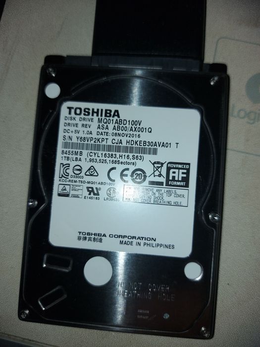 Hard disk laptop Toshiba 1Tb
