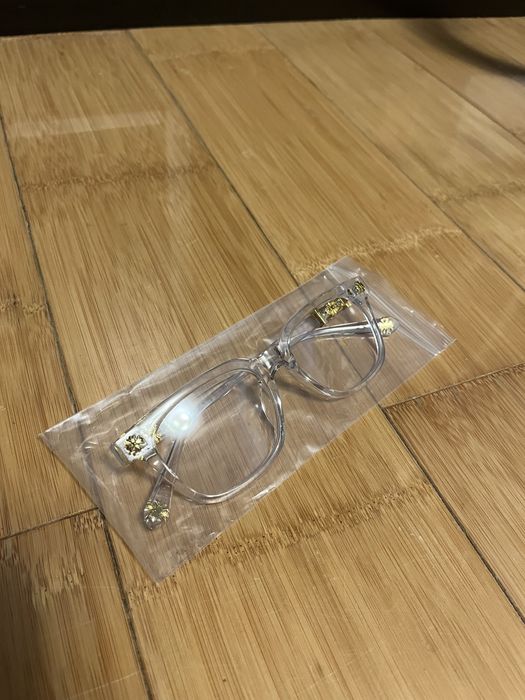 Ochelari Chrome Hearts Transparenti Auri Gold – No