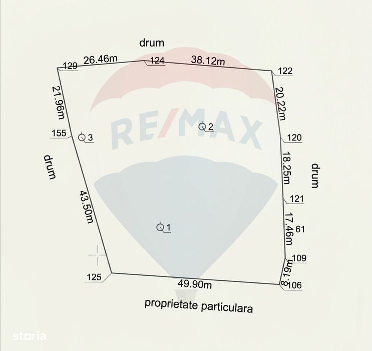 Teren intravilan parcelabil 3.783 mp în Bădeni | împrejmuit