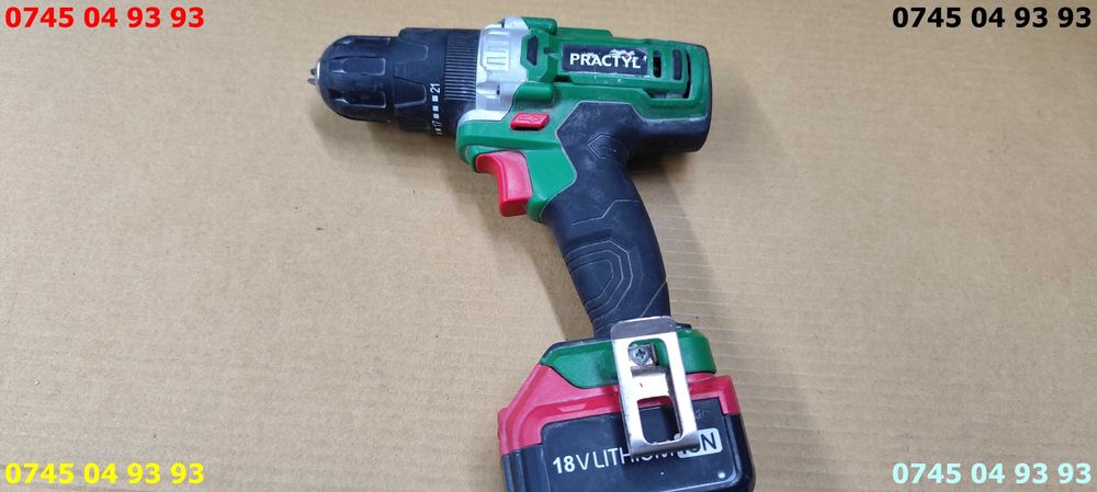 filetanta bormasina PRACTYL 18v acumulator bun se vinde ca in poze
