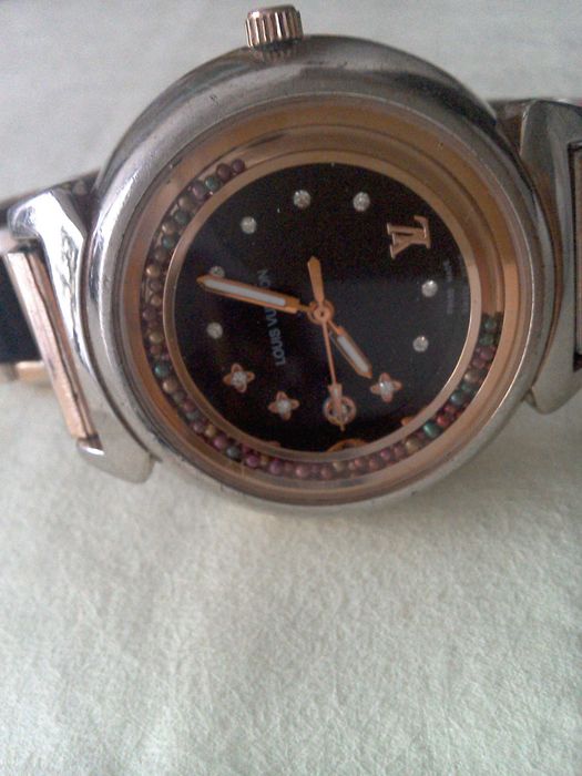 Ceas Louis Vuitton - Swess made, quartz, diamante, W.R. 100 m - 40 mm