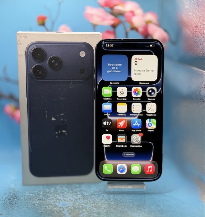 ГАРАНЦИОНЕН!!! Apple iPhone 17 Pro Max, 256GB, 5G, Deep Blue
