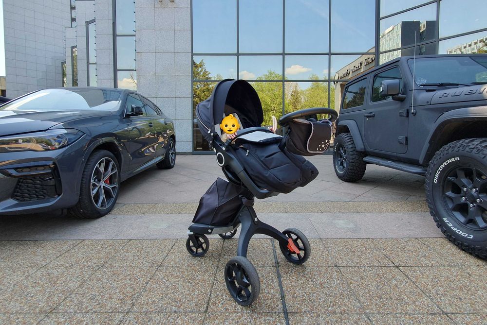 Carut copii bebelusi Stokke Xplory, negru complet