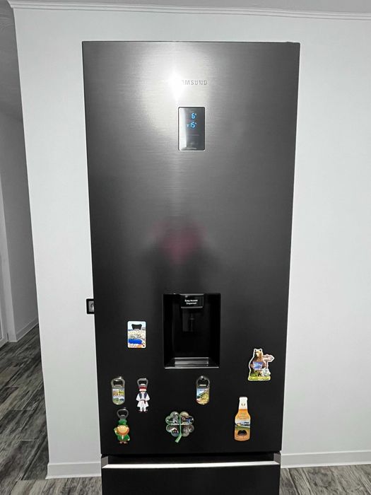 Combina frigorifica Samsung Total No Frost, Clasa E, Dark Inox
