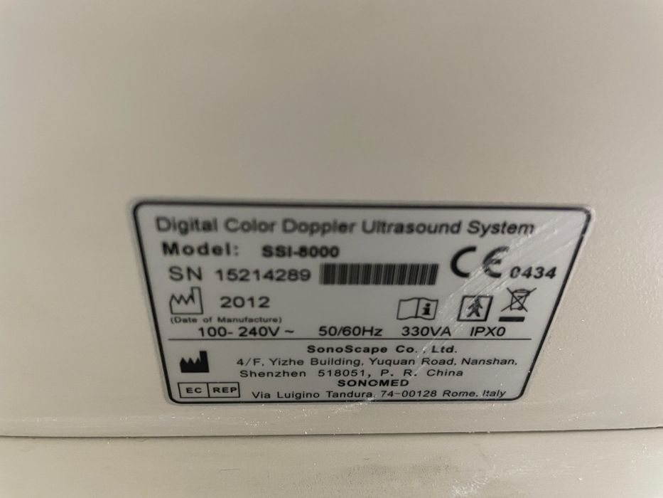 «УЗИ SonoScape SSI-8000 (4D, 4 датчика) + Принтер Sony + ИБП»