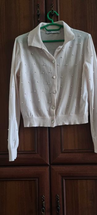 Cardigan superb cu perle
