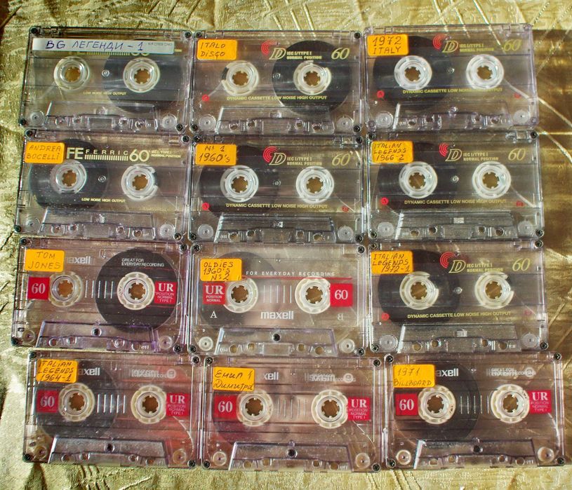 Касети TDK, Sony, Maxell, basf