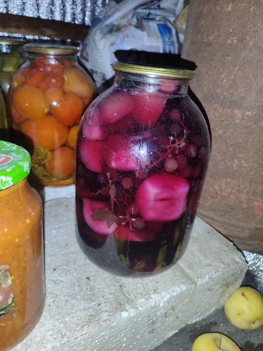 Продам компот виноград яблоко домашний