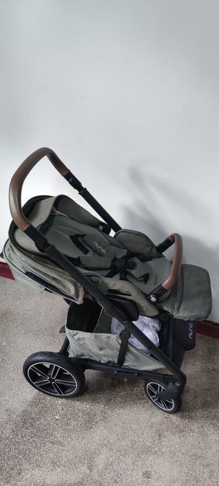 Carucior Nuna Mixx Next – stare foarte bună + adaptoare pentru scaune auto Maxi‑Cosi/Cybex/Nuna