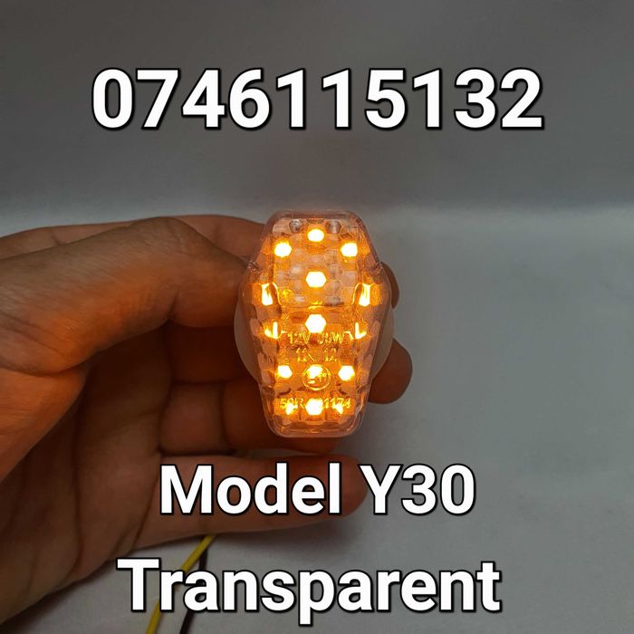 Semnalizari-Semnalizare LED-Moto-Atv-Scuter-Motocicleta-Enduro-Nou-Y30