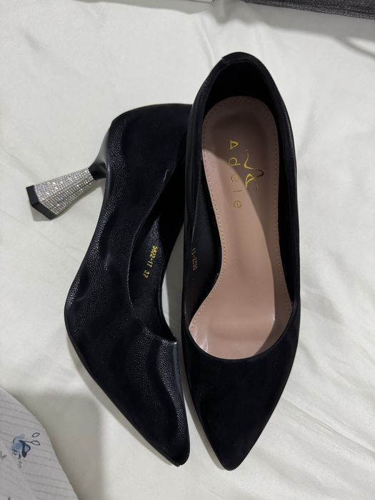 Туфли чёрные кора туфли