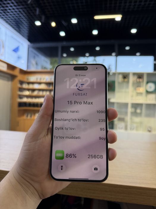 Iphone 15pro max Xalol Nasiyaga