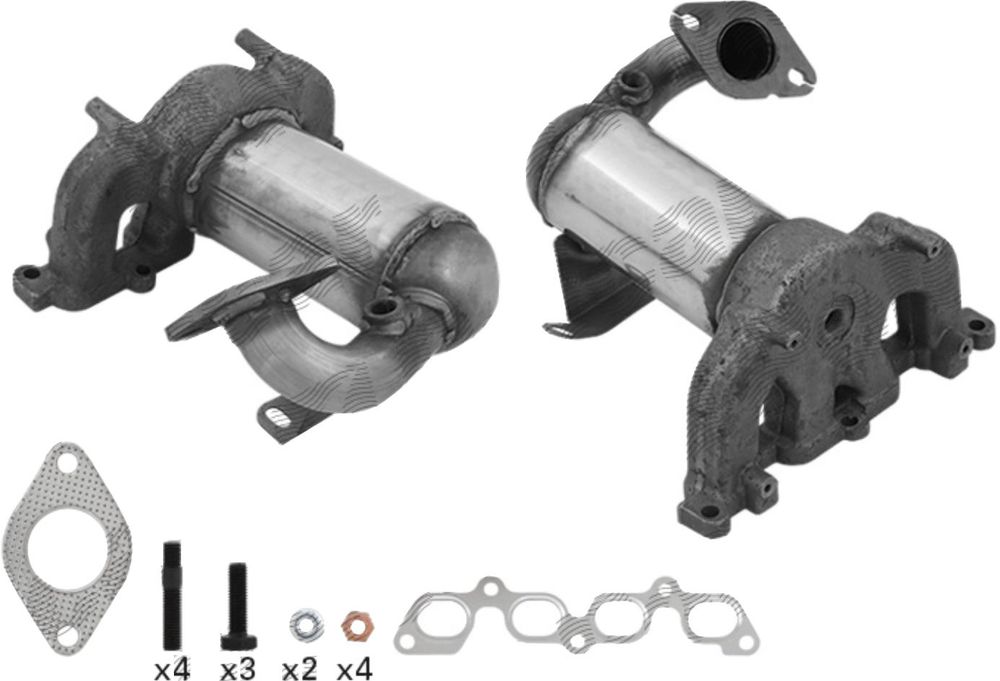 Catalizator Ford Fiesta 5 (JH), Fiesta 6 (CB1) 2008-2010, Fusion (JUS) 2002-2012, Fusion Usa (CD338) 2005-2013; Mazda 2 (DY) 2003-2007, 1.25 16V, 1.4 16V, 1.4, 1.25, 1.2, Norma gaze: Euro 3; Euro 3 / Euro 4; Euro 4, OE 1140454, EEC