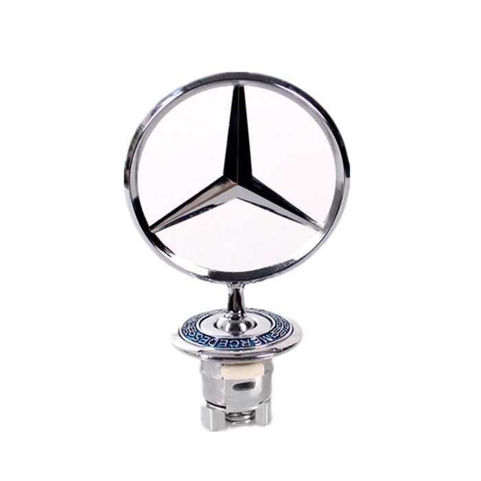 Емблема преден капак Mercedes 44мм Мерцедес мерник,лого метална
