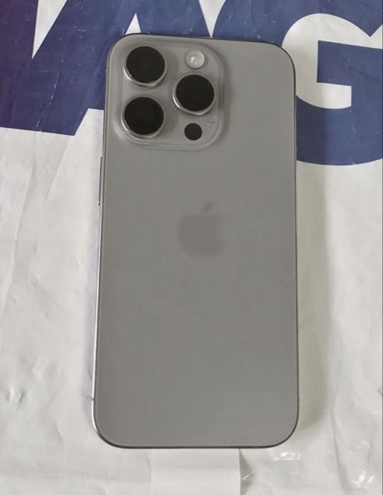 КАТО НОВ 256GB iPhone 15 Pro ЕМАГ Гаранция 2025 г. Natural | Сив