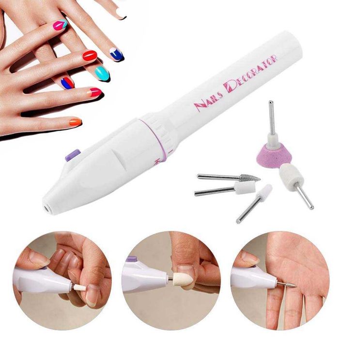 Безжична машинка за маникюр и педикюр с 5приставки+калъфче и ръководст