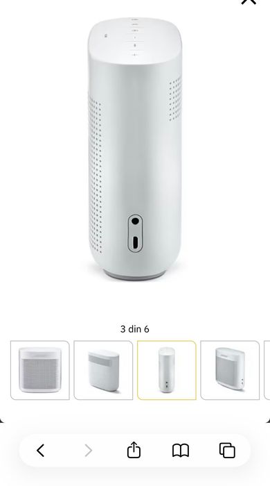 Boxa portabila BOSE Soundlink Color II, Bluetooth, Waterproof, alb