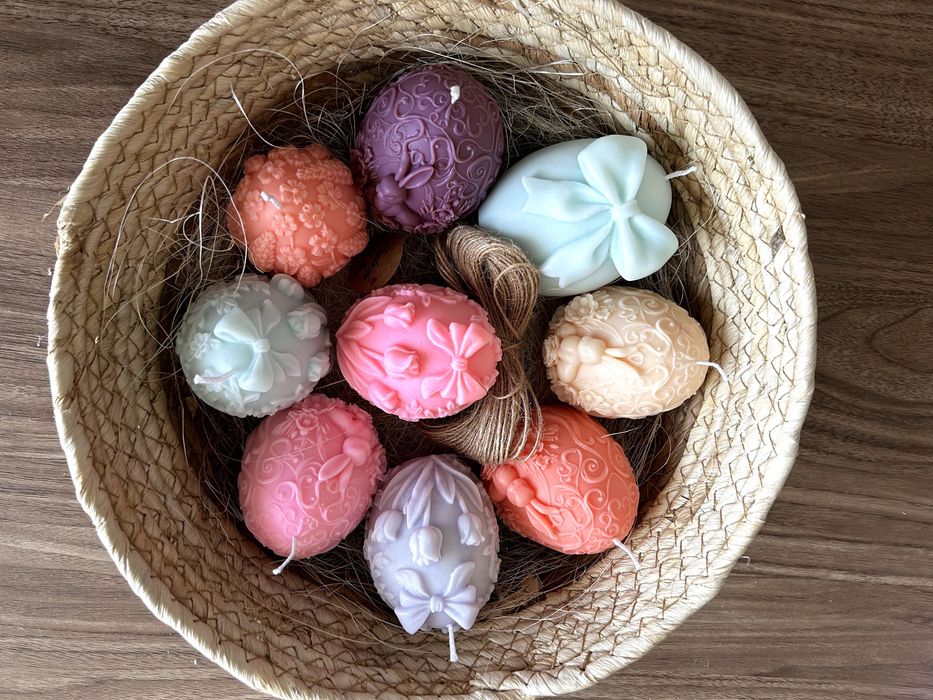 Натурални соеви свещи Великден Ароматни